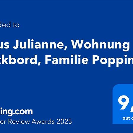 Haus Julianne, Wohnung Backbord, Familie Poppinga Norderney Kültér fotó